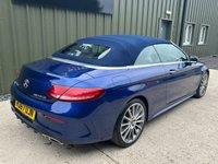 USED 2018 67 MERCEDES-BENZ C-CLASS 2.0 C300 AMG Line (Premium Plus) Cabriolet 2dr Petrol G-Tronic+ Euro 6 (s/s) (245 ps) PREM PLUS+19"S+AIR SCARF+BURM.