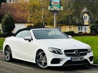 USED 2017 67 MERCEDES-BENZ E-CLASS 2.0 E300 AMG Line Cabriolet 2dr Petrol G-Tronic+ Euro 6 (s/s) (245 ps) LEATHER+SAT NAV+SENSORS+ULEZ