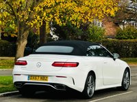 USED 2017 67 MERCEDES-BENZ E-CLASS 2.0 E300 AMG Line Cabriolet 2dr Petrol G-Tronic+ Euro 6 (s/s) (245 ps) LEATHER+SAT NAV+SENSORS+ULEZ