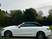 USED 2017 67 MERCEDES-BENZ E-CLASS 2.0 E300 AMG Line Cabriolet 2dr Petrol G-Tronic+ Euro 6 (s/s) (245 ps) LEATHER+SAT NAV+SENSORS+ULEZ