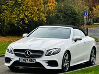 USED 2017 67 MERCEDES-BENZ E-CLASS 2.0 E300 AMG Line Cabriolet 2dr Petrol G-Tronic+ Euro 6 (s/s) (245 ps) LEATHER+SAT NAV+SENSORS+ULEZ