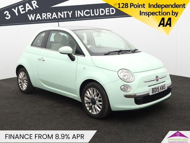 View our Fiat 500 1.2 Lounge Hatchback 3dr Petrol Manual Euro 6 (s/s) (69 bhp)