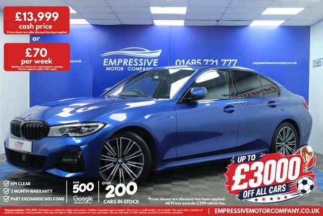 View our BMW 3 Series 2.0 320d M Sport Saloon 4dr Diesel Manual Euro 6 (s/s) (190 ps)