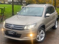 USED 2014 64 VOLKSWAGEN TIGUAN 2.0 TDI BlueMotion Tech R-Line SUV 5dr Diesel Manual 4WD Euro 5 (s/s) (140 ps) CAMBELT DONE * SATNAV * 4 WD *