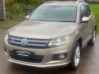 USED 2014 64 VOLKSWAGEN TIGUAN 2.0 TDI BlueMotion Tech R-Line SUV 5dr Diesel Manual 4WD Euro 5 (s/s) (140 ps) CAMBELT DONE * SATNAV * 4 WD *
