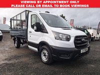 USED 2021 71 FORD TRANSIT 2.0 350 EcoBlue Leader Tipper 2dr Diesel Manual FWD L2 Euro 6 (s/s) (1-Stop) (130 ps) BLUETOOTH/3 SEATS/ULEZ/EURO 6