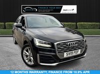 USED 2019 19 AUDI Q2 2.0 TFSI 40 S line SUV 5dr Petrol S Tronic quattro Euro 6 (s/s) (190 ps) HERE AT MOTOR SWITCH YOUR NEW MOTOR IS JUST A SWITCH AWAY WITH THIS AUDI Q2 TFSI 40 S LINE SUV 5DR 2.0 PETROL S TRONIC QUATTRO EURO 6, AUTOMATIC, WHICH COMES WITH A FULL 12 MONTHS NATIONWIDE WARRANTY AND ALSO COMES WITH A FULL 12 MONTHS MOT, THIS VEHICLE ALSO HAS 4 X SERVICE HISTORY STAMPS AND WILL BE FRESHLY SERVICED BEFORE IT LEAVES US TO BRING IT BAK UP TO DATE, THIS Q2 ALSO COMES WITH 2 KEYS, FINANCE AVAILABLE FROM 10.9% APR, DELIVERY AVAILABLE, PART EX WELCOME FULLY VALETED USING AUTO SMART