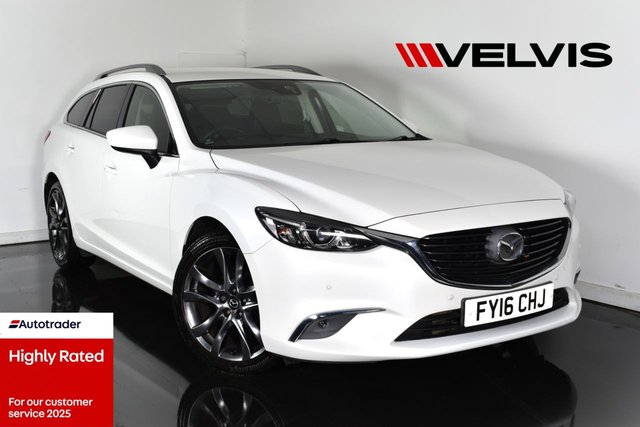 2016 16 Mazda Mazda6 2.2 SKYACTIV-D Sport Nav Tourer 5dr Diesel Manual Euro 6 (s/s) (150 ps)