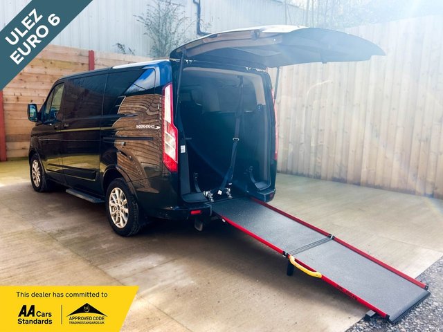 View our Ford Tourneo Custom 6 Seat Wheelchair Accessible Disabled Access Vehicle WAV