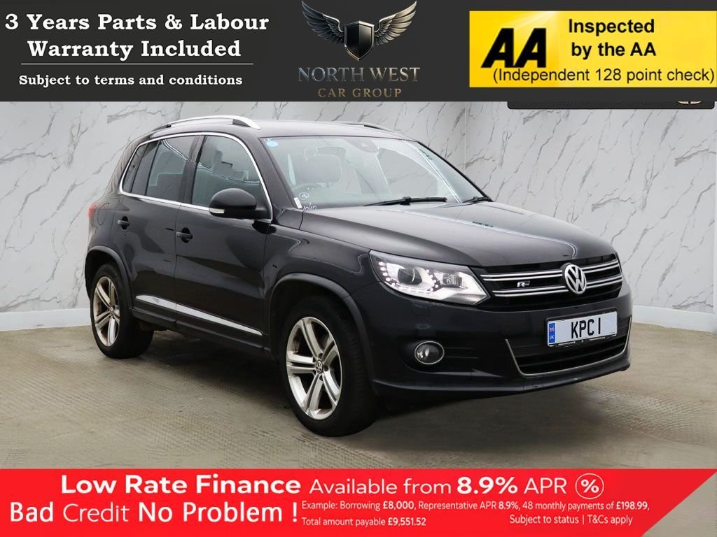 VOLKSWAGEN TIGUAN 2.0 TDI BlueMotion Tech R-Line Edition SUV 5dr Diesel Manual 4WD Euro 6 (s/s) (150 ps) NATIONWIDE PARTS & LABOUR WARRANTY INCLUDED LOW RATE FINANCE AVAILABLE INSTANT ANSWER