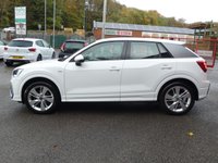 USED 2021 21 AUDI Q2 1.0 TFSI 30 S line 5d 110 S/S 1 OWNER FROM NEW, GOOD SERVICE HISTORY, SAT NAV, AUDI SMART PHONE FOR APPLE CARPLAY / ANDROID AUTO, ELECTRIC TAILGATE, ELECTRIC FOLDING HEATED MIRRORS, REAR PARKING SENSORS, LED LIGHTS, RAIN & LIGHT SENSORS, AUTO DIM REAR VIEW MIRROR, CRUISE CONTROL & SPEED LIMITER, HALF LEATHER INTERIOR, SPORT SEATS, DAB RADIO, BLUETOOTH, MANUAL 6 SPEED, 18 INCH ALLOY WHEELS, LEATHER MULTIFUNCTION STEERING WHEEL, AIR CONDITIONING, AUX & USB, AUTO HOLD, ILLUMINATING VANITY MIRRORS, DRIVE SELECT