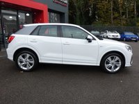 USED 2021 21 AUDI Q2 1.0 TFSI 30 S line 5d 110 S/S 1 OWNER FROM NEW, GOOD SERVICE HISTORY, SAT NAV, AUDI SMART PHONE FOR APPLE CARPLAY / ANDROID AUTO, ELECTRIC TAILGATE, ELECTRIC FOLDING HEATED MIRRORS, REAR PARKING SENSORS, LED LIGHTS, RAIN & LIGHT SENSORS, AUTO DIM REAR VIEW MIRROR, CRUISE CONTROL & SPEED LIMITER, HALF LEATHER INTERIOR, SPORT SEATS, DAB RADIO, BLUETOOTH, MANUAL 6 SPEED, 18 INCH ALLOY WHEELS, LEATHER MULTIFUNCTION STEERING WHEEL, AIR CONDITIONING, AUX & USB, AUTO HOLD, ILLUMINATING VANITY MIRRORS, DRIVE SELECT