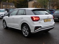 USED 2021 21 AUDI Q2 1.0 TFSI 30 S line 5d 110 S/S 1 OWNER FROM NEW, GOOD SERVICE HISTORY, SAT NAV, AUDI SMART PHONE FOR APPLE CARPLAY / ANDROID AUTO, ELECTRIC TAILGATE, ELECTRIC FOLDING HEATED MIRRORS, REAR PARKING SENSORS, LED LIGHTS, RAIN & LIGHT SENSORS, AUTO DIM REAR VIEW MIRROR, CRUISE CONTROL & SPEED LIMITER, HALF LEATHER INTERIOR, SPORT SEATS, DAB RADIO, BLUETOOTH, MANUAL 6 SPEED, 18 INCH ALLOY WHEELS, LEATHER MULTIFUNCTION STEERING WHEEL, AIR CONDITIONING, AUX & USB, AUTO HOLD, ILLUMINATING VANITY MIRRORS, DRIVE SELECT