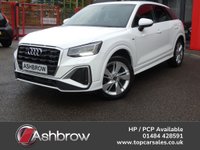 USED 2021 21 AUDI Q2 1.0 TFSI 30 S line 5d 110 S/S 1 OWNER FROM NEW, GOOD SERVICE HISTORY, SAT NAV, AUDI SMART PHONE FOR APPLE CARPLAY / ANDROID AUTO, ELECTRIC TAILGATE, ELECTRIC FOLDING HEATED MIRRORS, REAR PARKING SENSORS, LED LIGHTS, RAIN & LIGHT SENSORS, AUTO DIM REAR VIEW MIRROR, CRUISE CONTROL & SPEED LIMITER, HALF LEATHER INTERIOR, SPORT SEATS, DAB RADIO, BLUETOOTH, MANUAL 6 SPEED, 18 INCH ALLOY WHEELS, LEATHER MULTIFUNCTION STEERING WHEEL, AIR CONDITIONING, AUX & USB, AUTO HOLD, ILLUMINATING VANITY MIRRORS, DRIVE SELECT