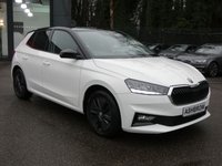 USED 2022 72 SKODA FABIA 1.0 TSI Colour Edition 5d DSG 110 S/S SMARTLINK FOR APPLE CARPLAY ANDROID AUTO & MIRROR LINK (GIVES YOU SAT NAV), REAR PARKING SENSORS WITH DISPLAY, VIRTUAL COCKPIT (DIGITAL DASH), DAB RADIO, BLUETOOTH PHONE & MUSIC, SPEED LIMITER, 2X USB C INPUTS, PRIVACY GLASS, LANE ASSIST, AUTOMATIC HEADLIGHTS, DSG AUTOMATIC GEARBOX, LED HEADLIGHTS, 16 INCH ALLOYS, LEATHER MULTIFUNCTION STEERING WHEEL, AIR CONDITIONING, KEYLESS START, TRIP COMPUTER WITH DIGITAL SPEEDOMETER, UMBRELLA IN DOOR, ISO FIX, 1 OWNER FROM NEW, SERVICE HISTORY