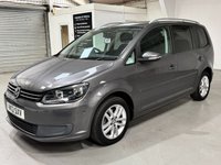 USED 2013 13 VOLKSWAGEN TOURAN 1.6 TDI SE MPV 5dr Diesel Manual Euro 5 (105 ps) F/R PARK+7SEAT+B/TOOTH+PRIVACY