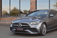 USED 2022 03 MERCEDES-BENZ C-CLASS 1.5 C200h MHEV AMG Line (Premium) Estate 5dr Petrol Hybrid G-Tronic+ Euro 6 (s/s) (224 ps) 360 CAMERA / SELENITE GREY