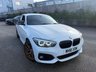 USED 2018 18 BMW 1 SERIES 1.5 118i M Sport Shadow Edition Hatchback 5dr Petrol Manual Euro 6-FINISHED IN ALPINE WHITE WITH BLACK DAKOTA LEATHER-18