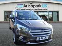 USED 2018 67 FORD KUGA 1.5 TDCi Titanium SUV 5dr Diesel Manual Euro 6 (s/s) (120 ps) Drive away with confidence! We offer flexible financing options with low or no deposit, and every vehicle comes with a 60-day usability warranty. Upgrade to a 12-month warranty starting at just &pound;249 (Vans/4x4 from &pound;349). Our unbeatable prices ensure you get great value. Trusted by thousands, with over 1,000 genuine reviews. We make your buying experience smooth, trustworthy, and stress-free.