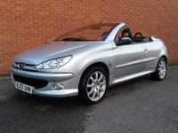USED 2005 05 PEUGEOT 206 2.0 ALLURE SE COUPE CABRIOLET 2d BLACK LEATHER 