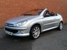 USED 2005 05 PEUGEOT 206 2.0 ALLURE SE COUPE CABRIOLET 2d BLACK LEATHER 