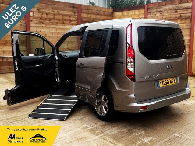 View our Ford Tourneo Connect 4 Seat Side Entry Auto Wheelchair Accessible Disabled Access Vehicle WAV