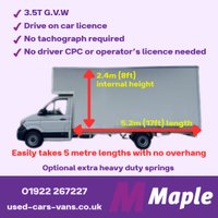 USED 2022 22 VOLKSWAGEN CRAFTER 2.0 3.5t. 5.2m (17ft) Luton (NEW BODY) Large Tail Lift, Air Con Eu 6 140Bhp 8ft (2.4m) Internal Height, Air Con
