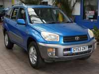 USED 2003 53 TOYOTA RAV4 2.0 VVT-i GX SUV 5dr Petrol Automatic 4WD (224 g/km, 147 bhp) SUNROOF AIR CON RADIO CD 13 SERVICEST TO 66K MILES OCT 2025
