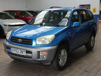 USED 2003 53 TOYOTA RAV4 2.0 VVT-i GX SUV 5dr Petrol Automatic 4WD (224 g/km, 147 bhp) SUNROOF AIR CON RADIO CD 13 SERVICEST TO 66K MILES OCT 2025