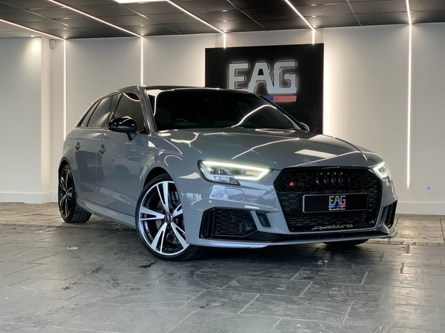 USED 2020 20 AUDI RS3 2.5 TFSI GPF Audi Sport Edition Sportback 5dr Petrol S Tronic quattro Euro 6 (s/s) (400 ps) NARDO GREY | PAN ROOF | B&O