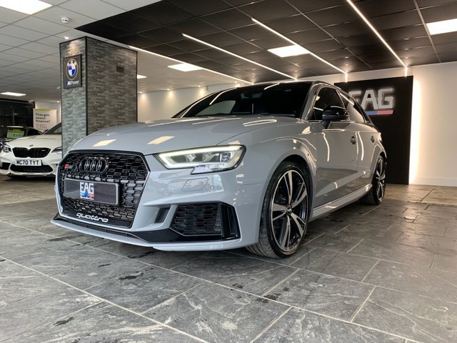 USED 2020 20 AUDI RS3 2.5 TFSI GPF Audi Sport Edition Sportback 5dr Petrol S Tronic quattro Euro 6 (s/s) (400 ps) NARDO GREY | PAN ROOF | B&O