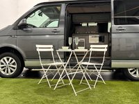 USED 2018 18 VOLKSWAGEN TRANSPORTER 2.0 TDI T28 BlueMotion Tech Highline Camper 5dr Diesel Manual FWD SWB Euro 6 (s/s) (102 ps) Registered V5 Motor Caravan Super  Low Mileage 27832 Miles , Extremely well maintained and cared for Pop Roof, Hob Grill, 5 Belted Seats , Cruise Control