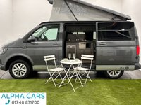 USED 2018 18 VOLKSWAGEN TRANSPORTER 2.0 TDI T28 BlueMotion Tech Highline Camper 5dr Diesel Manual FWD SWB Euro 6 (s/s) (102 ps) Registered V5 Motor Caravan Super  Low Mileage 27832 Miles , Extremely well maintained and cared for Pop Roof, Hob Grill, 5 Belted Seats , Cruise Control