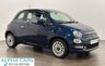 USED 2022 72 FIAT 500 1.0 MHEV Dolcevita Hatchback 3dr Petrol Manual Euro 6 (s/s) (70 bhp) Striking Epic Blue / Chrome exterior pack  , Contrasting White / Black Ambience Interior  Dolcevita Hatchback 3 Door Petrol Euro 6