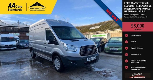View our Ford Transit 2.0 350 EcoBlue Trend Panel Van 5dr Diesel Manual RWD L2 H2 Euro 6 (130 ps)