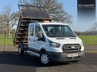 USED 2019 69 FORD TRANSIT 2.0 350 EcoBlue Leader Chassis Double Cab 4dr Diesel Manual RWD L3 Euro 6 (s/s) (130 ps) 6 SEATER | TIPPER