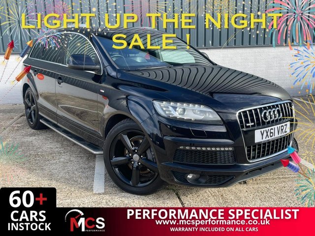 2011 61 AUDI Q7 3.0 TDI V6 S line SUV 5dr Diesel Tiptronic quattro Euro 5 (s/s) (245 ps) LIGHT UP THE NIGHT SALE !!