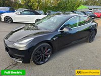 USED 2020 69 TESLA Model 3 Black Dual Motor Upgraded Performance, 76,600 miles, 1 owner, ULEZ compliant EV, Automatic, 15