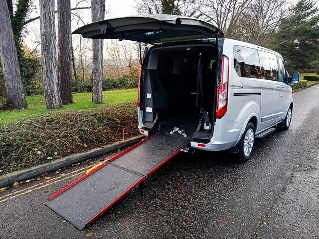 View our Ford Tourneo Custom 2.0 320 EcoBlue Titanium Minibus 5dr Diesel Manual L1 Euro 6 (s/s) (130 ps).*6 SEATS+RAMP*FORD HISTORY*OVER 70 MINIBUSES IN STOCK*
