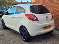 USED 2016 16 FORD KA 1.2 Zetec White Edition Hatchback 3dr Petrol Manual Euro 6 (s/s) (69 ps) CHECK OUT THE INTERIOR