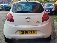 USED 2016 16 FORD KA 1.2 Zetec White Edition Hatchback 3dr Petrol Manual Euro 6 (s/s) (69 ps) CHECK OUT THE INTERIOR