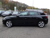 USED 2021 71 SEAT LEON 1.5 TSI EVO FR 5d 150 S/S SAT NAV, DIGITAL COCKPIT, 17 INCH ALLOYS, APPLE CARPLAY / ANDROID AUTO, PART LEATHER, PARK PILOT FRONT/REAR & SIDE, PARK ASSIST, DAB RADIO, BLUETOOTH, CRUISE CONTROL & SPEED LIMITER, LANE ASSIST, WIRELESS PHONE CHARGER, DRIVE PROFILE, 3 ZONE CLIMATE CONTROL, MANUAL 6 SPEED, FULL LED HEADLIGHTS WITH DAYTIME RUNNING LIGHTS, FLAT BOTTOM MFSW, POWER FOLDING MIRRORS, AUTO LIGHTS & WIPERS, VOICE CONTROL, AMBIENT LIGHTING, KEYLESS START, 1 OWNER, SERVICE HISTORY