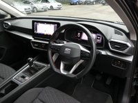 USED 2021 71 SEAT LEON 1.5 TSI EVO FR 5d 150 S/S SAT NAV, DIGITAL COCKPIT, 17 INCH ALLOYS, APPLE CARPLAY / ANDROID AUTO, PART LEATHER, PARK PILOT FRONT/REAR & SIDE, PARK ASSIST, DAB RADIO, BLUETOOTH, CRUISE CONTROL & SPEED LIMITER, LANE ASSIST, WIRELESS PHONE CHARGER, DRIVE PROFILE, 3 ZONE CLIMATE CONTROL, MANUAL 6 SPEED, FULL LED HEADLIGHTS WITH DAYTIME RUNNING LIGHTS, FLAT BOTTOM MFSW, POWER FOLDING MIRRORS, AUTO LIGHTS & WIPERS, VOICE CONTROL, AMBIENT LIGHTING, KEYLESS START, 1 OWNER, SERVICE HISTORY