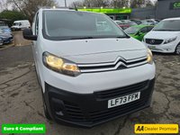 USED 2024 73 CITROEN DISPATCH White 1.5 BlueHDi 1000 Enterprise Edition Van, 22,200 miles, 1 owner, Euro 6 ULEZ, 6-speed, A/C, Bluetooth, rear sensors, FSH, great spec + VAT @ 20%. This 2024 Citroen Dispatch presents an exceptional ownership proposition, having been meticulously maintained by its sole owner with a full service history, most recently serviced at just 5011 miles on 28 January 2025. This Enterprise Edition M panel van, powered by an efficient 1.5 litre BlueHDi diesel engine, meets Euro 6 emission standards and boasts a low mileage of only 22200 miles for its age. It comes with a 3 month warranty and a 12 month MOT for your peace of mind.  The Enterprise Editi