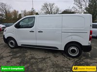 USED 2024 73 CITROEN DISPATCH White 1.5 BlueHDi 1000 Enterprise Edition Van, 22,200 miles, 1 owner, Euro 6 ULEZ, 6-speed, A/C, Bluetooth, rear sensors, FSH, great spec + VAT @ 20%. This 2024 Citroen Dispatch presents an exceptional ownership proposition, having been meticulously maintained by its sole owner with a full service history, most recently serviced at just 5011 miles on 28 January 2025. This Enterprise Edition M panel van, powered by an efficient 1.5 litre BlueHDi diesel engine, meets Euro 6 emission standards and boasts a low mileage of only 22200 miles for its age. It comes with a 3 month warranty and a 12 month MOT for your peace of mind.  The Enterprise Editi