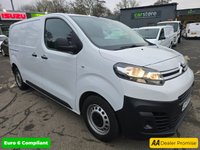 USED 2024 73 CITROEN DISPATCH White 1.5 BlueHDi 1000 Enterprise Edition Van, 22,200 miles, 1 owner, Euro 6 ULEZ, 6-speed, A/C, Bluetooth, rear sensors, FSH, great spec + VAT @ 20%. This 2024 Citroen Dispatch presents an exceptional ownership proposition, having been meticulously maintained by its sole owner with a full service history, most recently serviced at just 5011 miles on 28 January 2025. This Enterprise Edition M panel van, powered by an efficient 1.5 litre BlueHDi diesel engine, meets Euro 6 emission standards and boasts a low mileage of only 22200 miles for its age. It comes with a 3 month warranty and a 12 month MOT for your peace of mind.  The Enterprise Editi