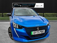 USED 2021 71 PEUGEOT E-208 50kWh GT Hatchback 5dr Electric Auto (136 ps) HERE AT MOTOR SWITCH YOUR NEW MOTOR IS JUST A SWITCH AWAY WITH THIS PEUGEOT E-208 50KWH GT HATCHBACK 5DR ELECTRIC AUTOMATIC, WHICH COMES WITH A FULL 12 MONTHS NATIONWIDE WARRANTY AND ALSO COMES WITH A MOT UNTIL 01st AUGUST 2026, THIS VEHICLE ALSO HAS 2 X SERVICE HISTORY STAMPS AND WILL BE FRESHLY SERVICED BEFORE IT LEAVES US TO BRING IT BACK UP TO DATE, WITH ONLY 2 FORMER KEEPERS, THIS E-208 ALSO HAS LOW MILEAGE, FINANCE AVAILABLE FROM 10.9% APR, DELIVERY AVAILABLE, PART EX WELCOME, FULLY VALETE