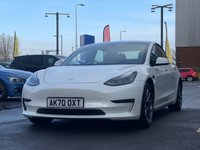 USED 2020 70 TESLA Model 3 (Dual Motor) Long Range Saloon 4dr Electric Auto 4WDE (346 ps) THIS CAR COMES WITH 6 MONTHS WARRANTY , BREAKDOWN COVER & RECOVERY++  GREAT EXAMPLE OF FULLY ELECTRIC CAR APPLE CAR PLAY/ ANDRIOD AUTO + NAVIGATION SYSTEM + BLUETOOTH + FRONT AND REAR PARKING SENSORS + REVERSING CAMERA + FULL  LEATHER TRIM  + FRONT HEATED SEATS + CRUISE CONTROL + CLIMATE CONTROL + 21 INCH ALLOY WHEELS + PANAROMIC ROOF+ ELECTRIC SEAT ADJUSTMENT + FOLDING MIRRORS + TRACTION CONTROL + DAY TIME RUNNING LIGHTS + KEY LESS START + AUTO TAILGATE + LUMBAR SUPPORT + TRAFIC SIGN MONITORING
