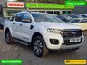 USED 2019 69 FORD RANGER 2.0 EcoBlue Wildtrak Pickup, 1 owner, 7 services, Timing Belt Feb 25, Euro 6 ULEZ, automatic, A/C, heated leather, sat nav, rear camera, + VAT @ 20%. This 2019 Ford Ranger Wildtrak is a robust and capable vehicle, ready for any challenge. Powered by a 2.0L diesel engine and featuring Four Wheel Drive,with a full service history with a cam belt change in jan 25.This Euro 6 compliant model comes equipped with Bi-Xenon headlights for excellent visibility, Traction Control and Electronic Stability Control for enhanced safety, and a leather wrapped steering wheel for a comfortable driving experience. Rear parking sensors are also included to assis