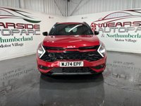 USED 2024 74 KIA SPORTAGE 1.6 h T-GDi GT-Line SUV 5dr Petrol Hybrid Auto Euro 6 (s/s) (207 bhp) 2 keys, reverse cam, digi dash, NAV
